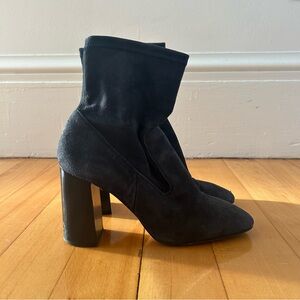 MANGO Heeled Suede Boots